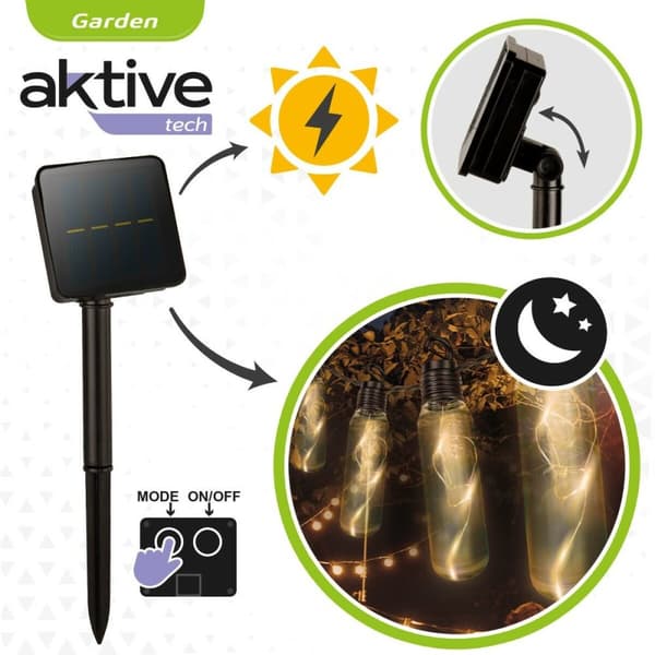 LED-valokranssi Aktive LED 180 x 17,5 x 4 cm (6 osaa)