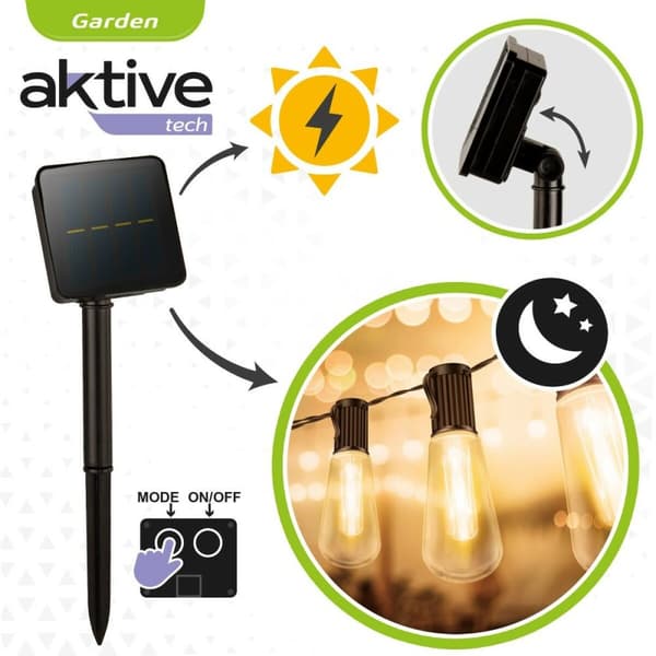 LED-valokranssi Aktive LED 200 x 11 x 4 cm (6 osaa)