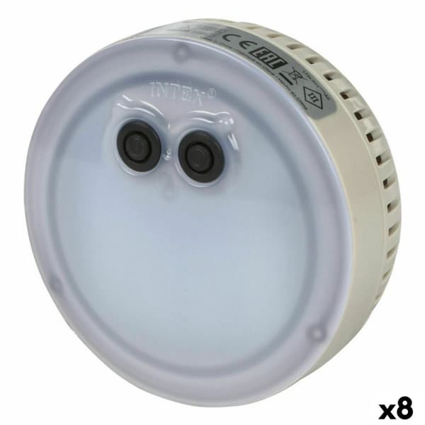 Bassenglys Intex 28503 12 x 12 x 6,5 cm Flerfarget (8 enheter)