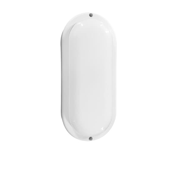 Væglampe EDM 32449 Hvid Plastik F 18 W 120 W 1820 Lm Bevægelsessensor Lyssensor Oval (6400 K)