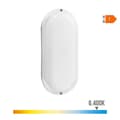 Miniatyrbilde 2 av 4: Vegglys EDM 32449 Hvit Plast F 18 W 120 W 1820 Lm Bevegelsessensor Lyssensor Oval (6400 K)
