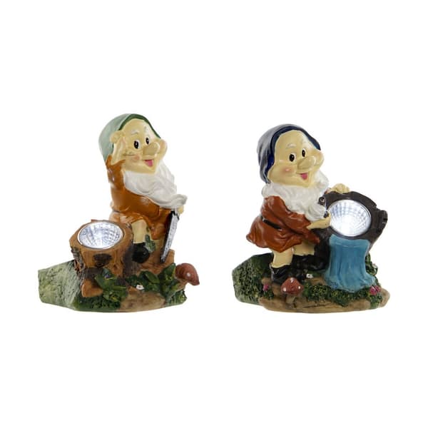 Puutarhatontut Home ESPRIT Monivärinen 11,5 x 11 x 15,2 cm (2 osaa)
