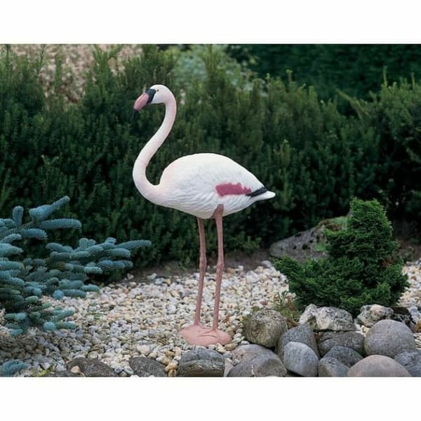Dekorativ Trädgårdsfigur Ubbink Harts Rosa flamingo