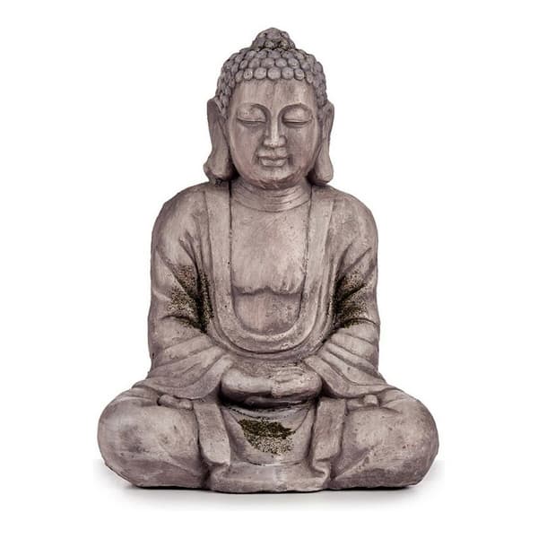 Dekorativ Trädgårdsfigur Ibergarden CC20411 Grå Polyresin 25 x 57 x 42,5 cm Buddha