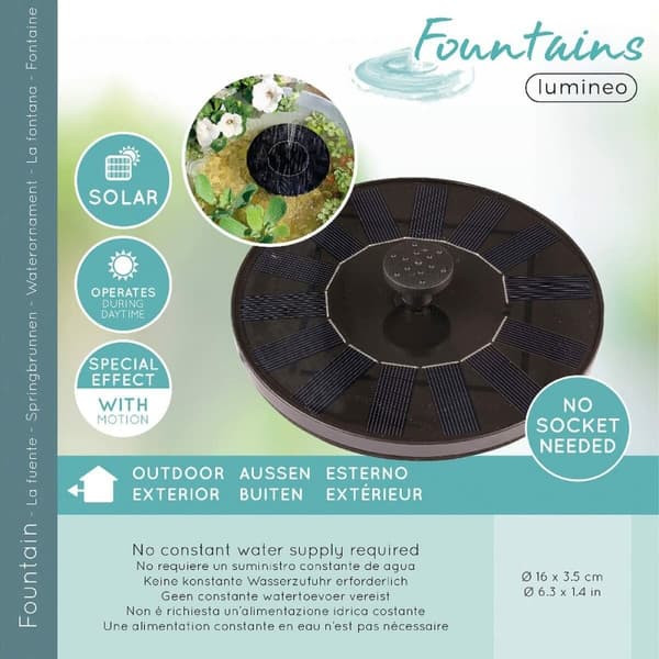 Garden fountain Lumineo fountains 893017 Muovinen 16 x 3,5 cm