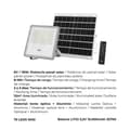 Miniatyrbild 9 av 9: Floodlight/Projektorlampa EDM 31855 200 W 1500 lm Fjärrkontroll Solcellspanel (6500 K)