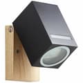 Miniatyrbillede 2 af 4: Væglampe Brilliant Galeni Sort Natur Metal Krystal 20 W GU10
