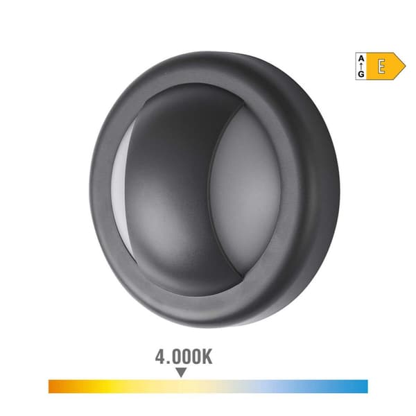 LED-seinävalo EDM 32156 Musta Muovinen E 6 W 250 Lm (4000 K)