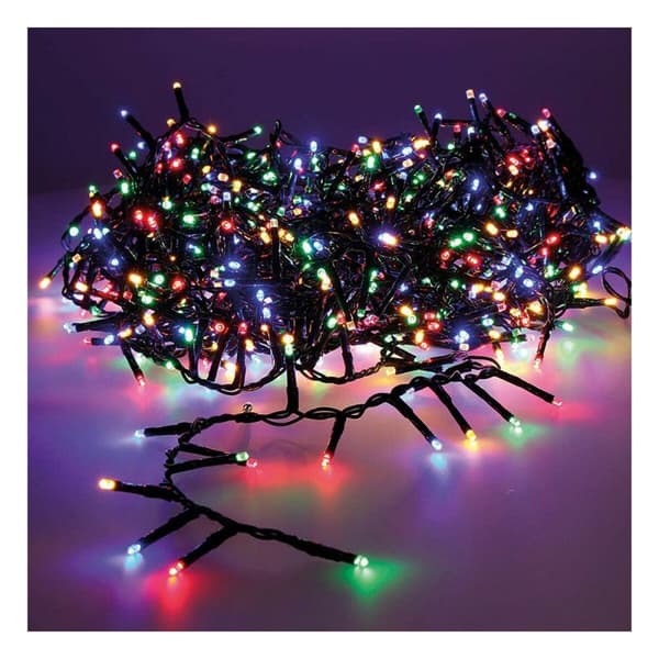 LED-krans Lumineo Compact Multicolour Varmvit 14 m