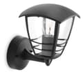Miniatyrbillede 1 af 6: Væglampe Philips My Garden Creek Sort Aluminium A 60 W E27