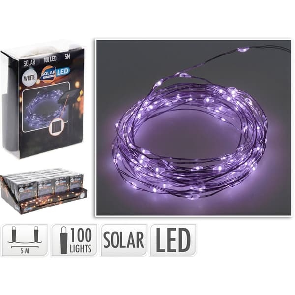 LED-valokranssi Lifetime Violetti 7 m 2 m Aurinkokenno