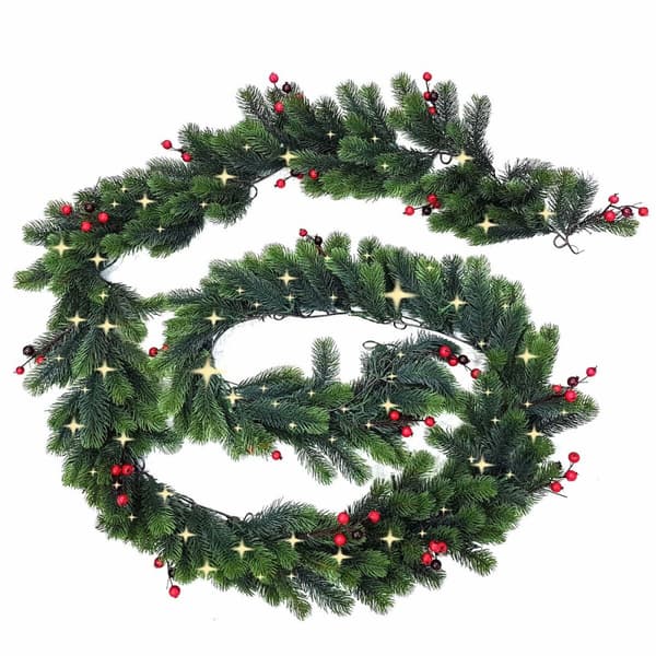 LED-krans Lumineo Imperial Varmvit 6,1 m 270 x 12 cm Vit