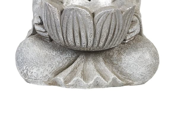 Dekorationsfigur Grå MgO 44 cm Prydnad Figur Budda Inomhus Utomhus Dekoration Vardagsrum