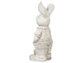 Miniatyrbild 5 av 7: Dekorationsfigur Vit MgO 36 cm Dekorativ Figur Påskhare Inomhus Utomhus Dekoration Vardagsrum