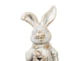 Miniatyrbild 6 av 7: Dekorationsfigur Vit MgO 36 cm Dekorativ Figur Påskhare Inomhus Utomhus Dekoration Vardagsrum