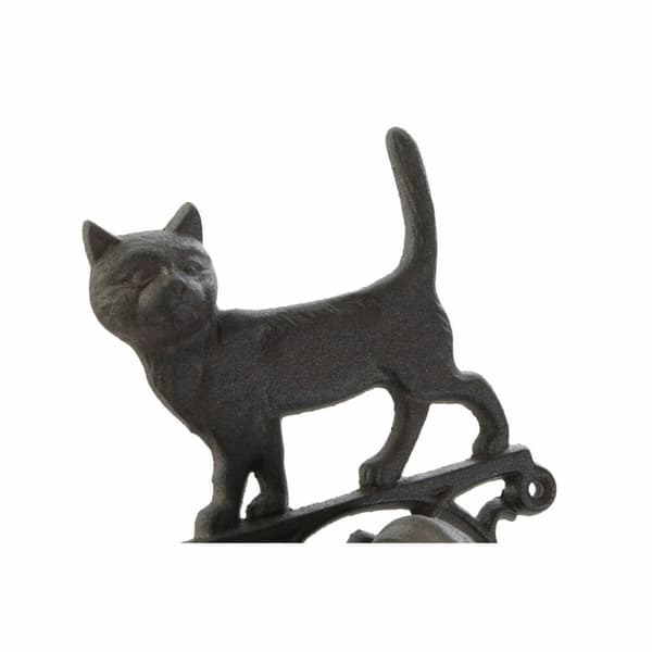 Dekorativ köksfläkt DKD Home Decor Brun Mörkbrun Snöre Järn Katt Hund 14 x 15 x 24 cm (2 antal)