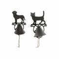 Miniatyrbild 1 av 5: Dekorativ köksfläkt DKD Home Decor Brun Mörkbrun Snöre Järn Katt Hund 14 x 15 x 24 cm (2 antal)