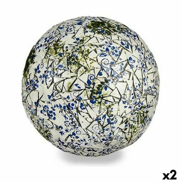 Dekorativ Trädgårdsfigur Ibergarden ZD180106 Polyresin Labda 31,5 x 31,5 x 31,5 cm (2 antal)
