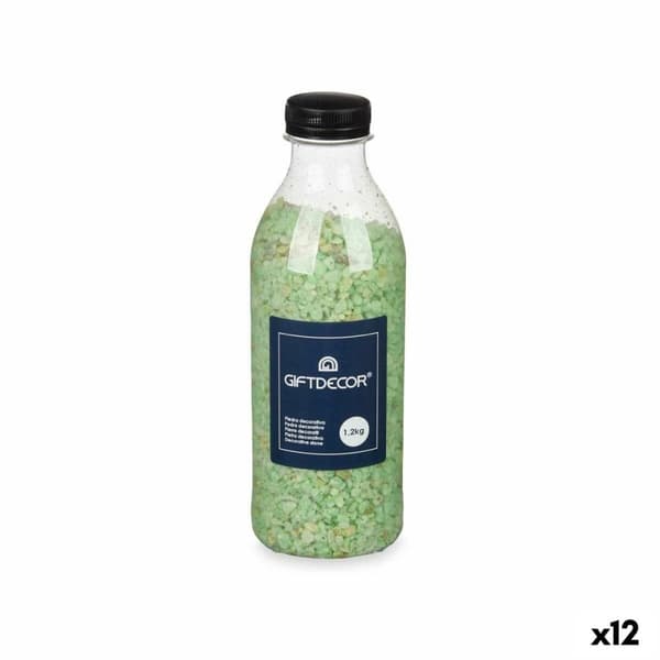 Dekorativa stenar Marmor Grön 1,2 kg (12 antal)