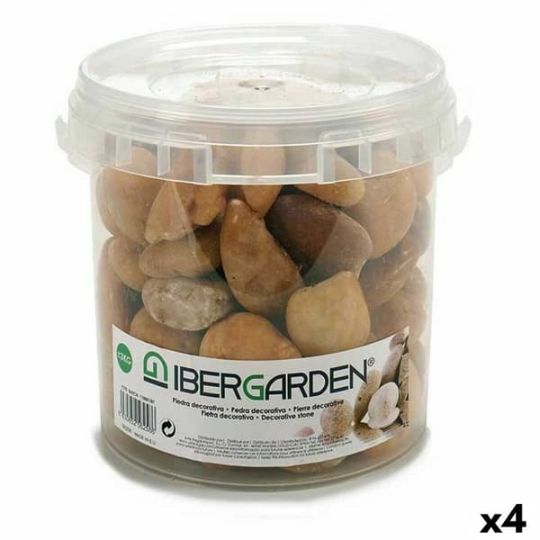 Dekorativa stenar Ibergarden 3BRM Brun Medium 3 Kg (4 antal)
