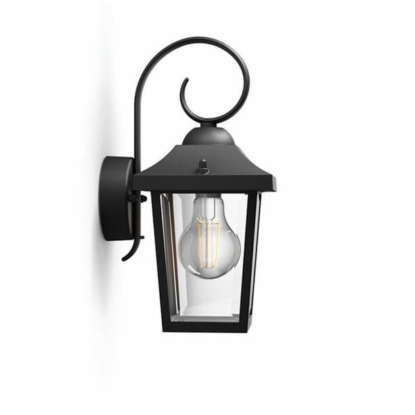 Væglampe Philips 17236/30/PN Sort Aluminium 60 W E27 Laantarn (1 enheder)