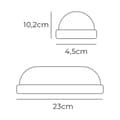 Pikkukuva 3 / 4: LED-seinävalo EDM 32405 Valkoinen Alumiini Muovinen F 18 W 120 W 1820 Lm Ovaali (6400 K)