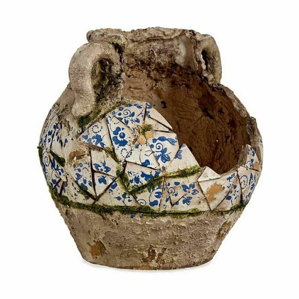 Koristeellinen puutarhahahmo Ibergarden ZD19022 Polyresiini Maljakko 28,5 x 28 x 28,5 cm (2 osaa)