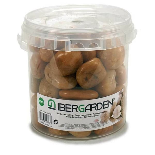 Koristeelliset kivet Ibergarden 3BRG Ruskea Suuri 3 Kg (4 osaa)