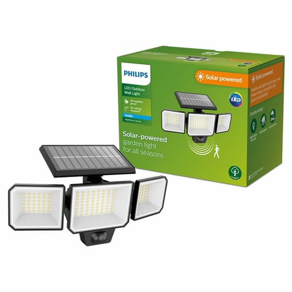 Aurinkokenno Philips 8,7 W 5000 K 29 x 11,7 x 16,8 cm Musta Aurinkokenno