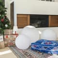 Miniatyrbillede 6 af 10: Udendørs kuglelampe Lumisky Bobby Hvid Ø 60 cm E27