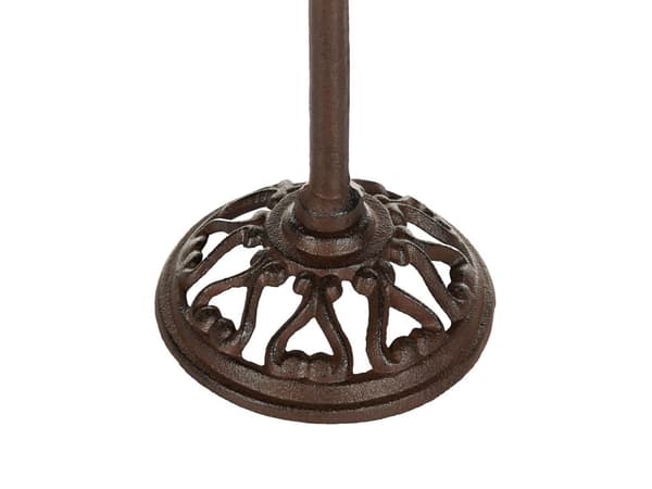 Fuglebad Brun Jern 50 x 24 cm Antikk stil Dekorativ figur Hage Dekor Hagedekorasjon