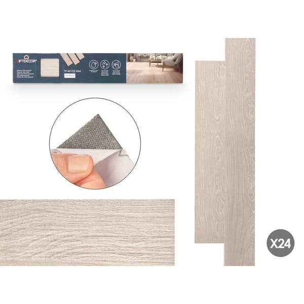 Vinyl Parquet Grå 24 antal