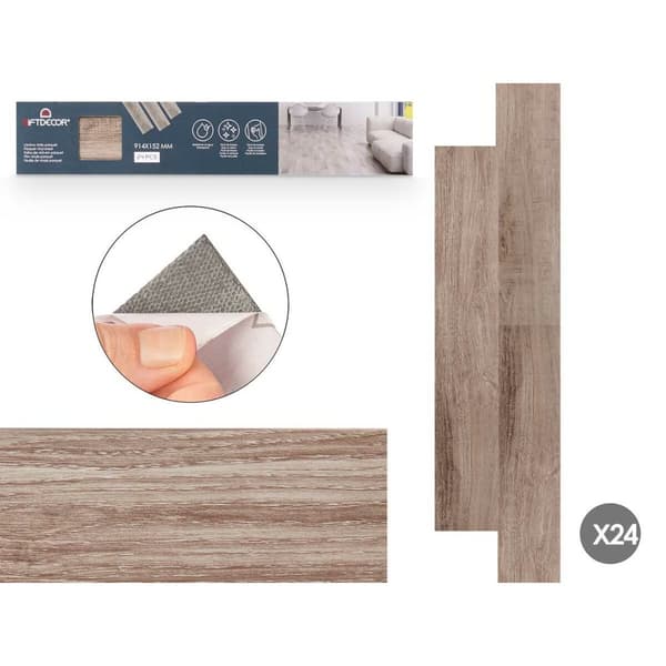 Vinyl Parquet Grå 24 antal