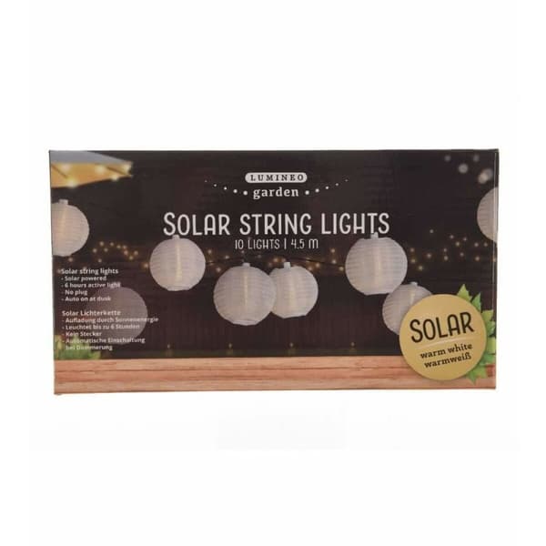 LED-valokranssi Lumineo Ulkopuoli Aurinkokenno Valkoinen (7,5 m)