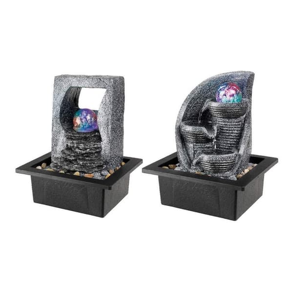 Hagefontene Lumineo LED RGB 17 x 20,5 x 25,5 cm Harpiks