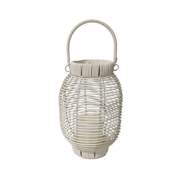 LED-lykta Versa Vit Rattan