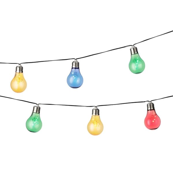 LED-valokranssi Lumineo Musta Monivärinen Lämmin valkoinen 4,5 m LED RGB 10