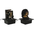 Pikkukuva 3 / 5: Garden fountain Home ESPRIT Hartsi Buddha Itämainen 21 x 19 x 27 cm (2 osaa)