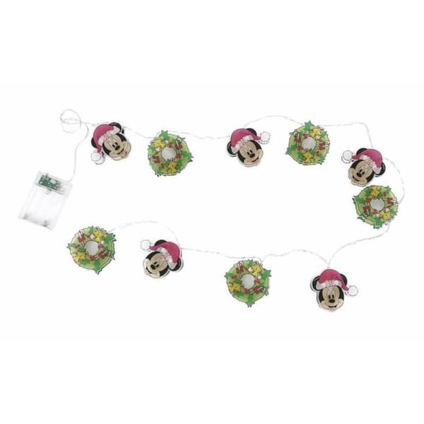 Krans av LED-lys Minnie Mouse Rosa 165 cm