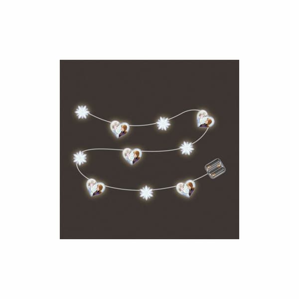 Krans av LED-lys Frozen Blå Hvit 165 cm Jul