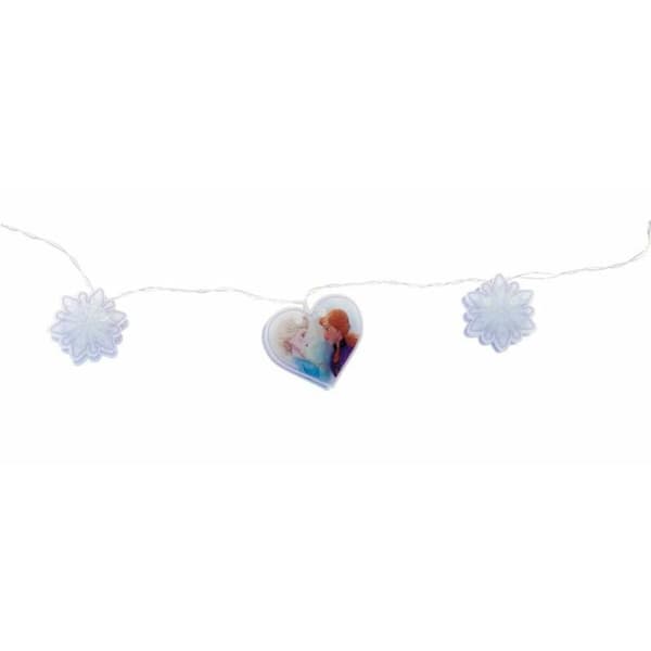 Krans av LED-lys Frozen Blå Hvit 165 cm Jul