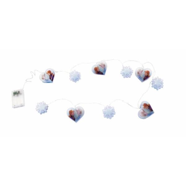 Krans av LED-lys Frozen Blå Hvit 165 cm Jul