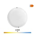 Miniatyrbild 2 av 4: Vägglampa med LED EDM 32406 Vit Aluminium Plast F 18 W 120 W 1820 Lm E27 Rund (4000 K)