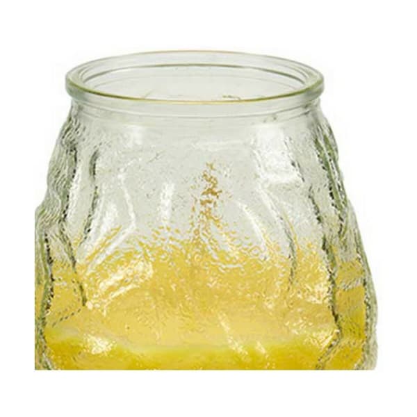 Doftljus Ibergarden CHWJ-9898MT Gul Transparent Glas Paraffin Citronella 9 x 9,5 x 9 cm (6 antal)