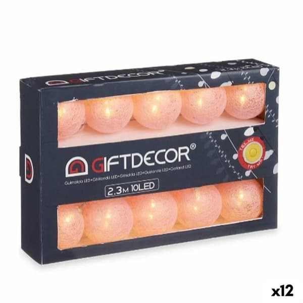 LED-krans Labda Rosa 2,3 m (12 antal)