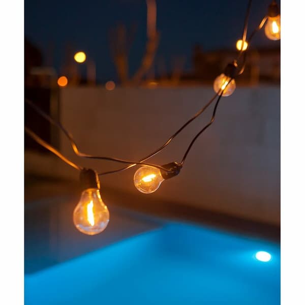 LED-krans New Garden Allegra Svart 8 m E27 10 350 lm