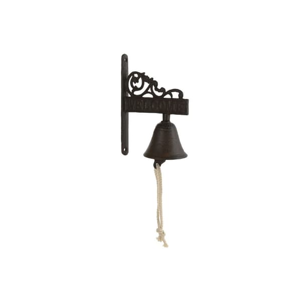 Kello Home ESPRIT Ruskea Musta Köysi Rauta 14,5 x 7,5 x 18,5 cm