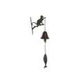 Miniatyrbillede 1 af 4: Klokke Home ESPRIT Brun Sort Jern 15,7 x 7,5 x 42 cm