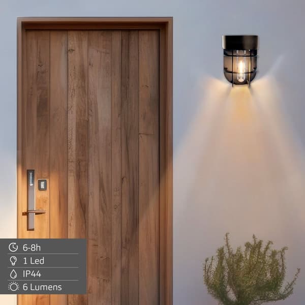 Vägglampa med LED Aktive Plast Sol (6 antal)
