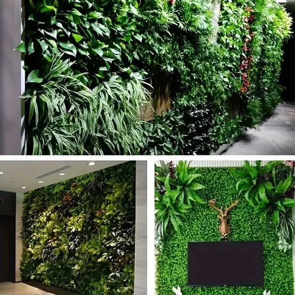 OBOSOE Vertical Garden 40x60 cm, UV-suojattu tekonurmipaneeli, koristeellinen seinä parvekkeelle ja terassille